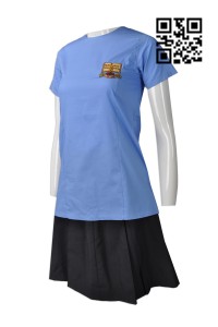 SU251  供應女裝校服裙套裝   製作女款夏裝校服  新加坡   大量訂造校服套裝  校服製衣廠